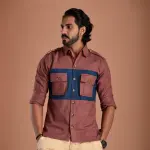 Rose Dust Hunt in Style Shirt | Premium Men's Sportswear | Classic Outdoor Design | Comfortable Cotton Fabric | Size 36-44